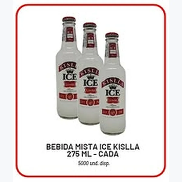 Recorte do encarte de Bebida Mista Ice Kislla 275 ml