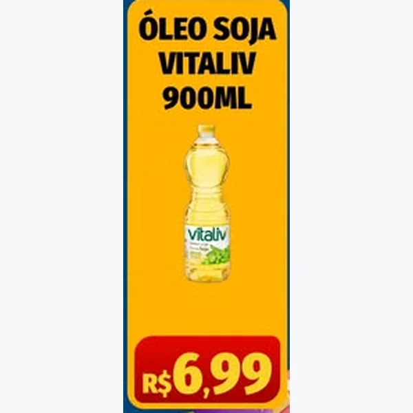 Óleo de Soja Vitaliv 900 ml