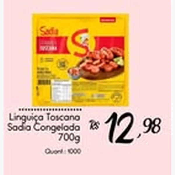 Linguiça Toscana Congelada Sadia 700 g
