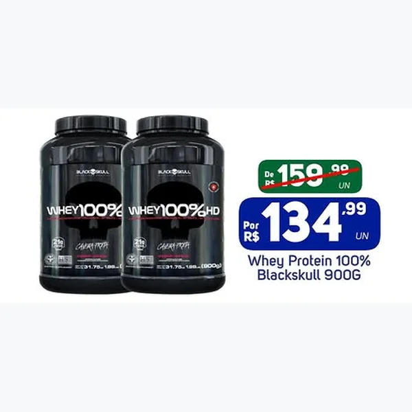 Recorte do encarte de Whey Protein 100% Hd Blackskull 900 g