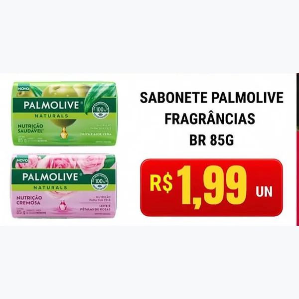 Recorte do encarte de Sabonete Naturals Palmolive 85 g