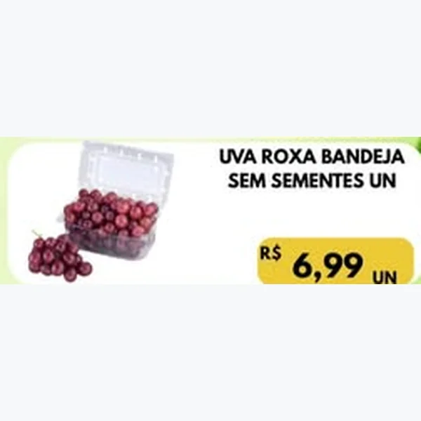 Recorte do encarte de Uva Roxa sem Sementes
