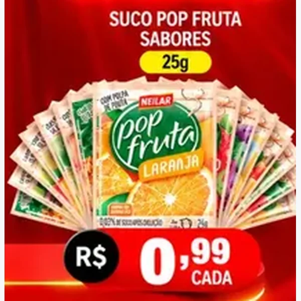 Suco em Pó Pop Fruta 25 g