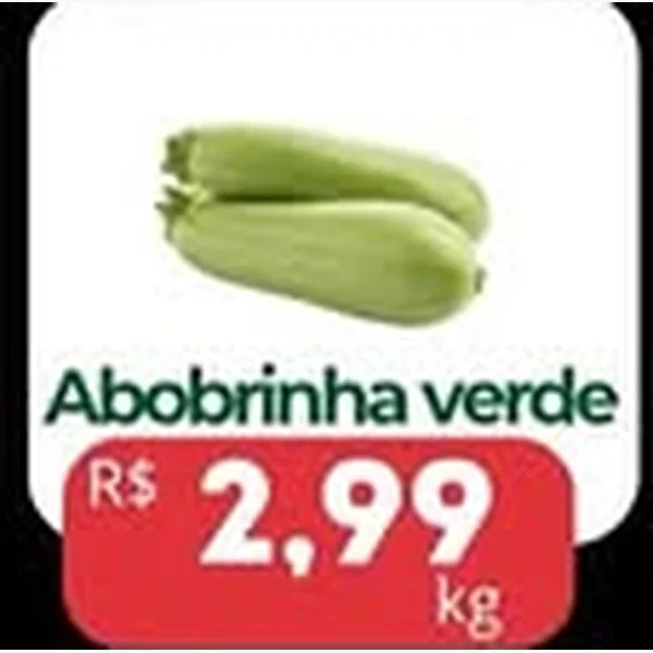 Recorte do encarte de Abobrinha Verde