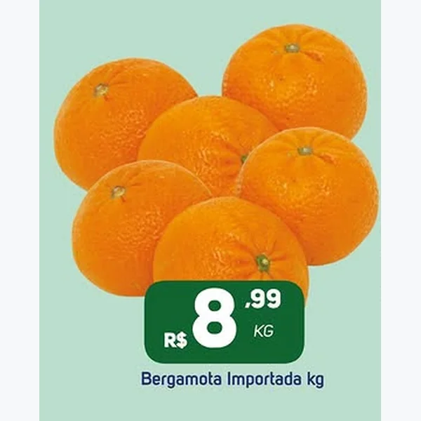 Recorte do encarte de Bergamota Importada