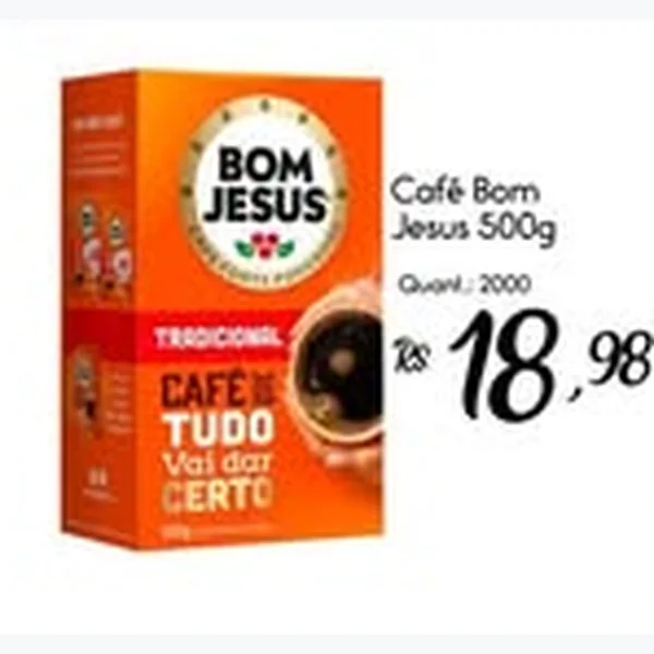 Recorte do encarte de Café Bom Jesus 500 g
