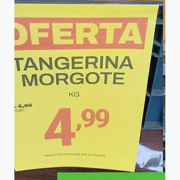 Recorte do encarte de Tangerina Morgote