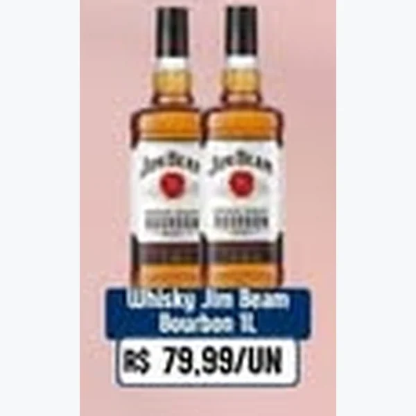 Recorte do encarte de Whisky Bourbon Jim Beam 1 L