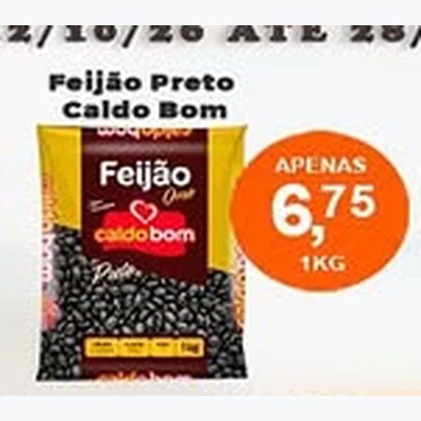 Recorte do encarte de Feijão Preto Caldo Bom