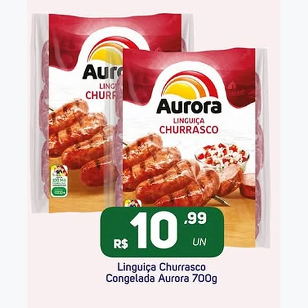 Linguiça Churrasco Congelada Aurora 700 g