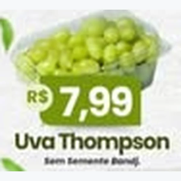 Uva Thompson sem Semente