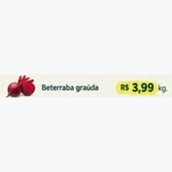 Recorte do encarte de Beterraba Graúda