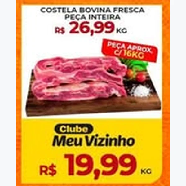 Costela Bovina Fresca Peça Inteira