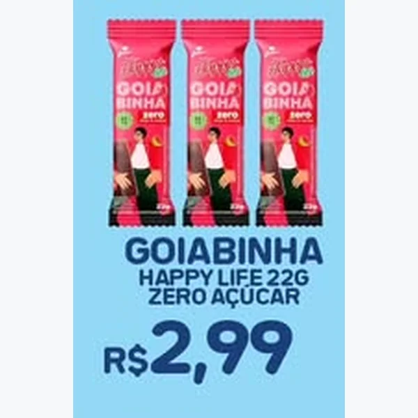 Goiabinha Zero Açúcar Happy Life 22 g