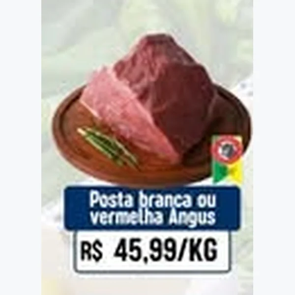 Recorte do encarte de Posta Vermelha Angus