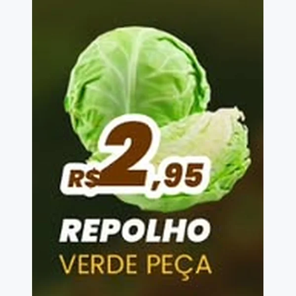 Recorte do encarte de Repolho Verde