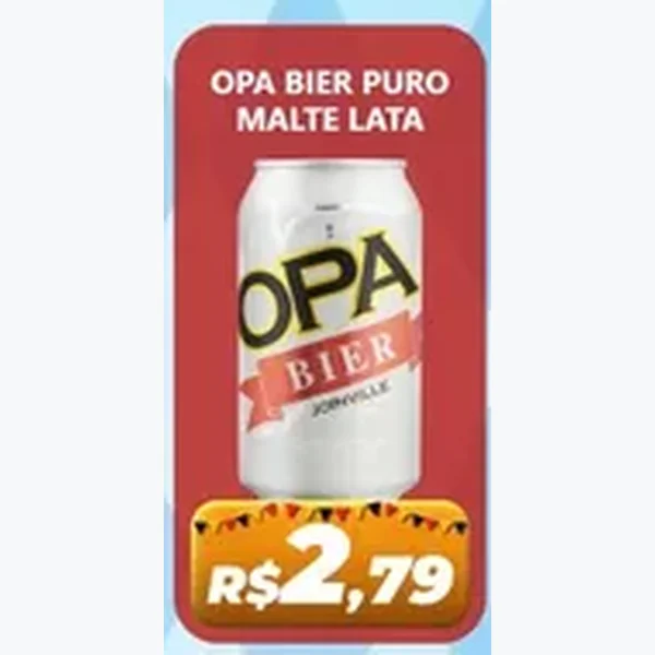 Recorte do encarte de Cerveja Puro Malte Opa Bier