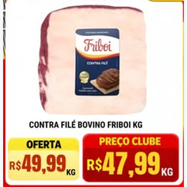 Recorte do encarte de Contra Filé Bovino Friboi