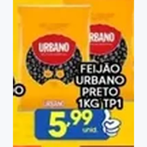 Feijão Preto Urbano 1 kg