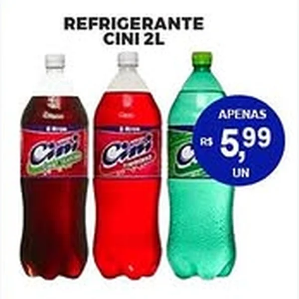 Recorte do encarte de Refrigerante Cini 2 L