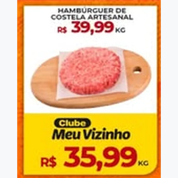 Hambúrguer de Costela Artesanal