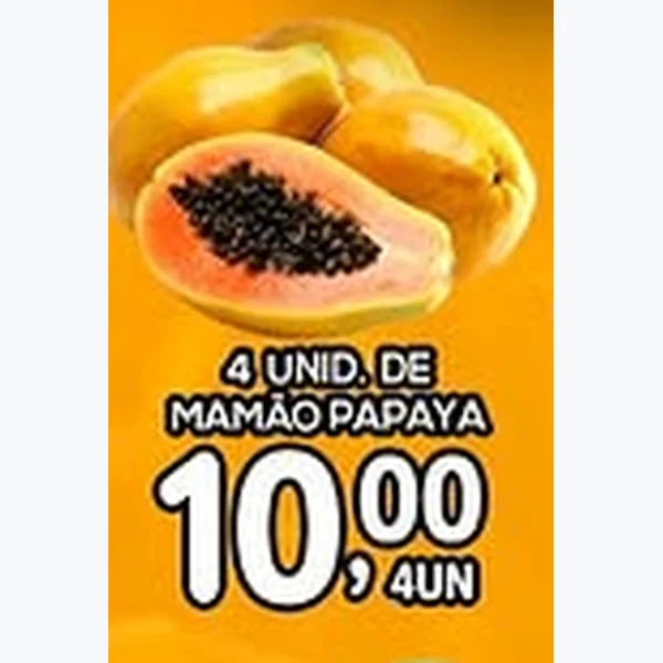 Recorte do encarte de Mamão Papaya