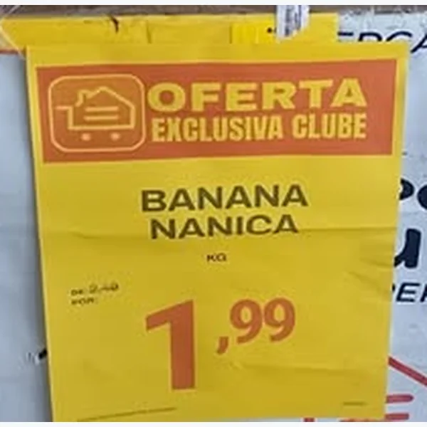 Recorte do encarte de Banana Nanica