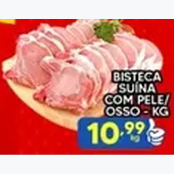 Bisteca Suína com Pele/osso