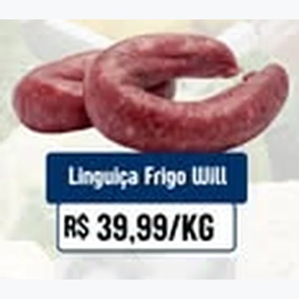 Recorte do encarte de Linguiça Frigo Will