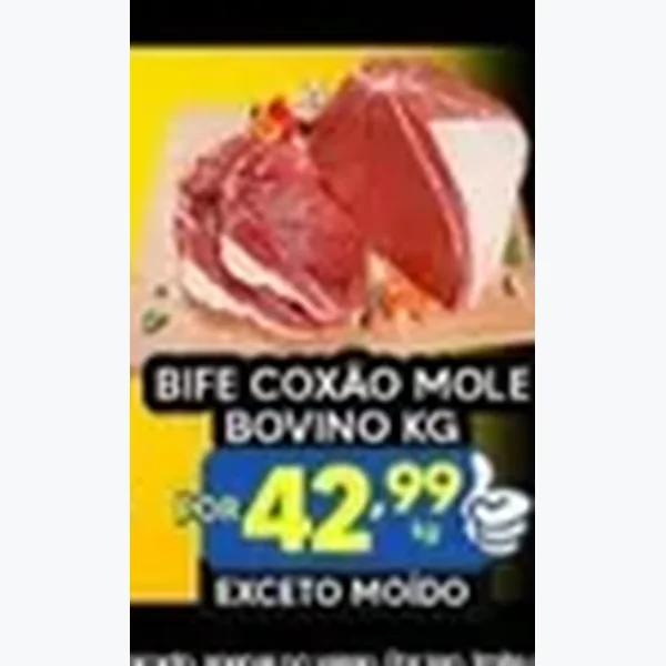 Recorte do encarte de Bife Coxão Mole Bovino