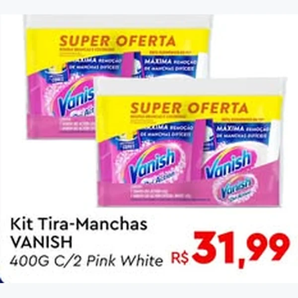 Recorte do encarte de Kit Tira-manchas VANISH 400 g