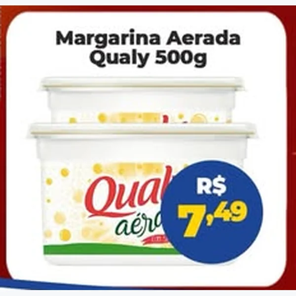 Recorte do encarte de Margarina Aerada Qualy 500 g