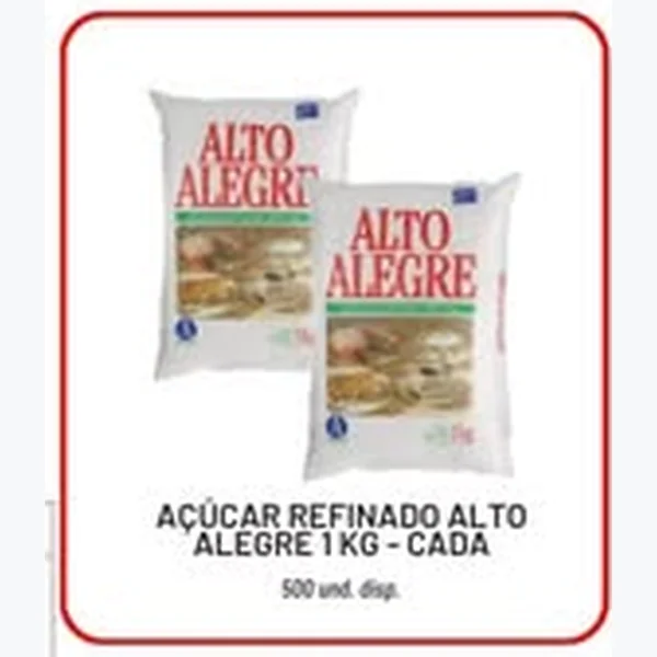 Açúcar Refinado Alto Alegre 1 kg
