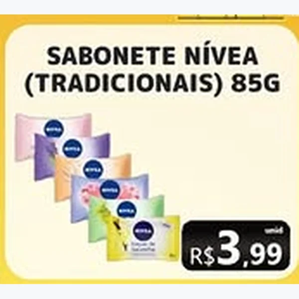 Recorte do encarte de Sabonete Nivea 85 g
