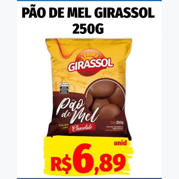 Pão de Mel Girassol 250 g