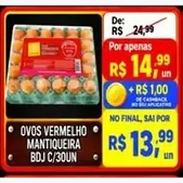 Ovos Vermelhos Mantiqueira 30 un
