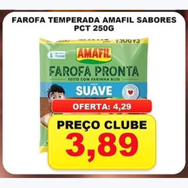 Farofa Temperada Amafil 250 g