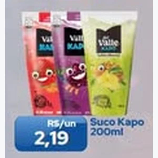 Recorte do encarte de Suco Kapo 200 ml