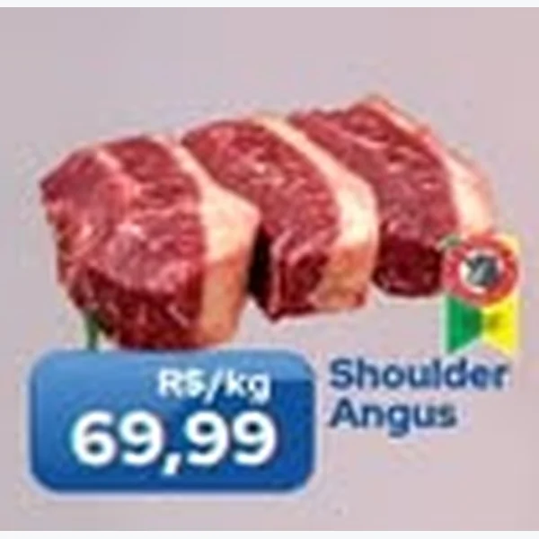 Recorte do encarte de Shoulder Angus