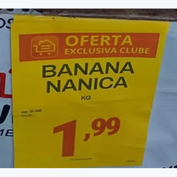 Recorte do encarte de Banana Nanica