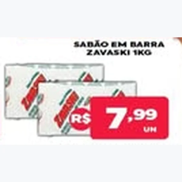 Recorte do encarte de Sabão em Barra Zavaski 1 kg