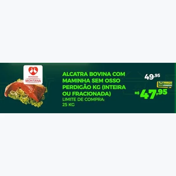 Alcatra Bovina com Maminha sem Osso Perdigão Montana