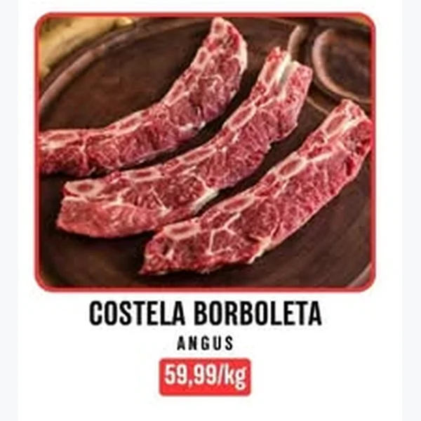 Costela Borboleta Angus