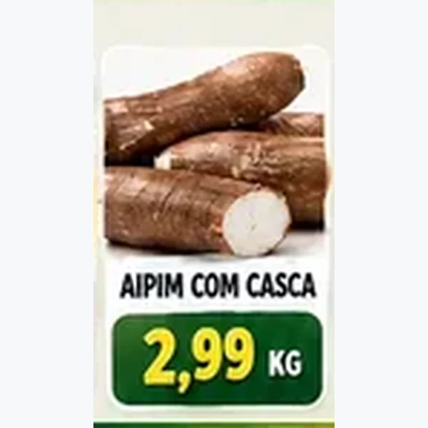 Aipim com Casca