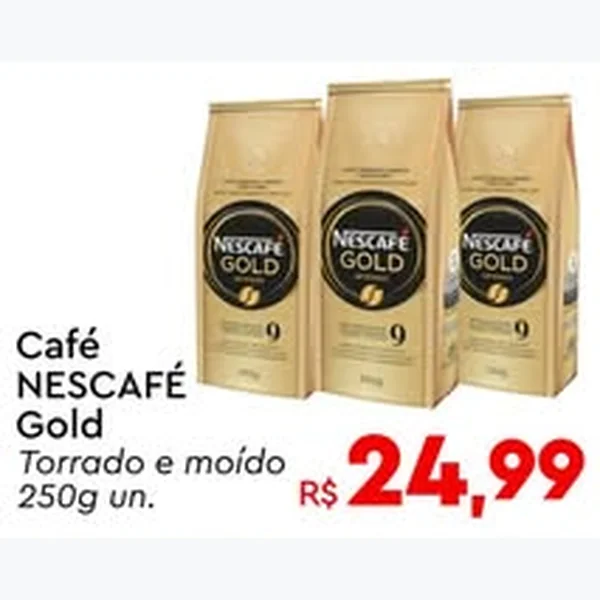Café Torrado e Moído Nescafé Gold 250 g