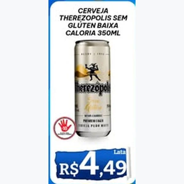 Cerveja sem Glúten Baixa Caloria Therezopolis 350 ml