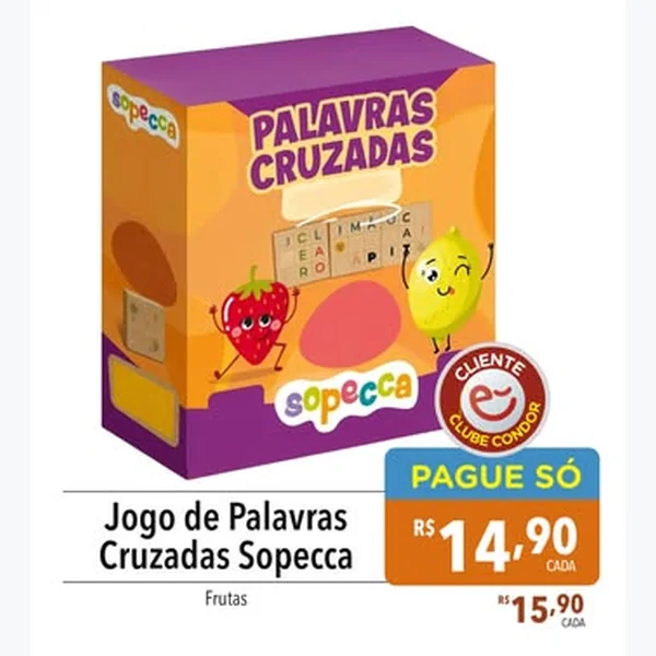 Jogo de Palavras Cruzadas Sopecca