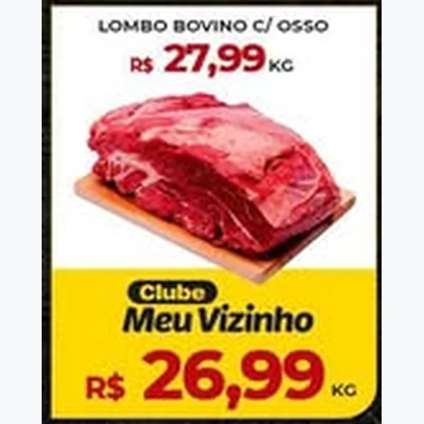 Recorte do encarte de Lombo Bovino C/ Osso