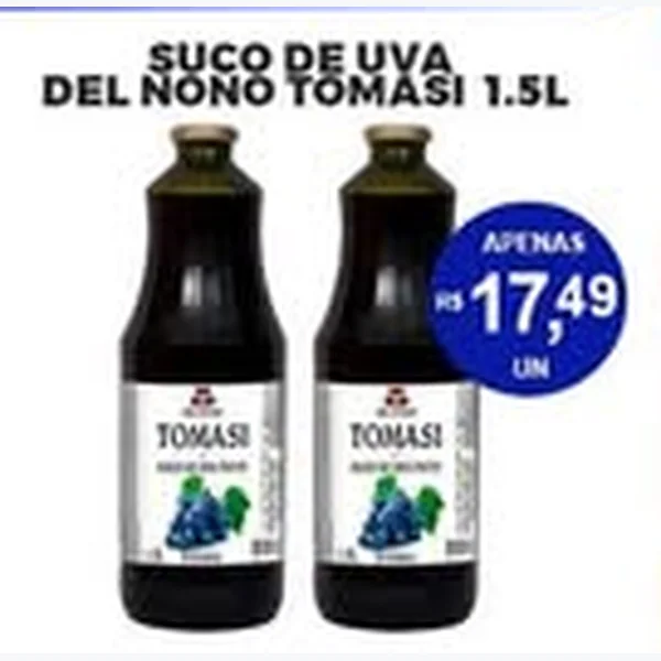 Recorte do encarte de Suco de Uva Del Nono Tomasi 1,5 L