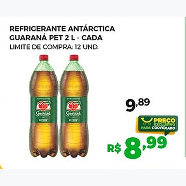 Recorte do encarte de Refrigerante Guaraná Antarctica 2 L